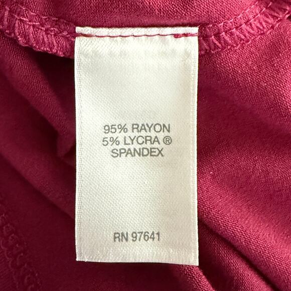 J.Jill Wearever Collection Wine Basketweave Short Sleeve Dress Open Cardigan L - Picture 7 of 7